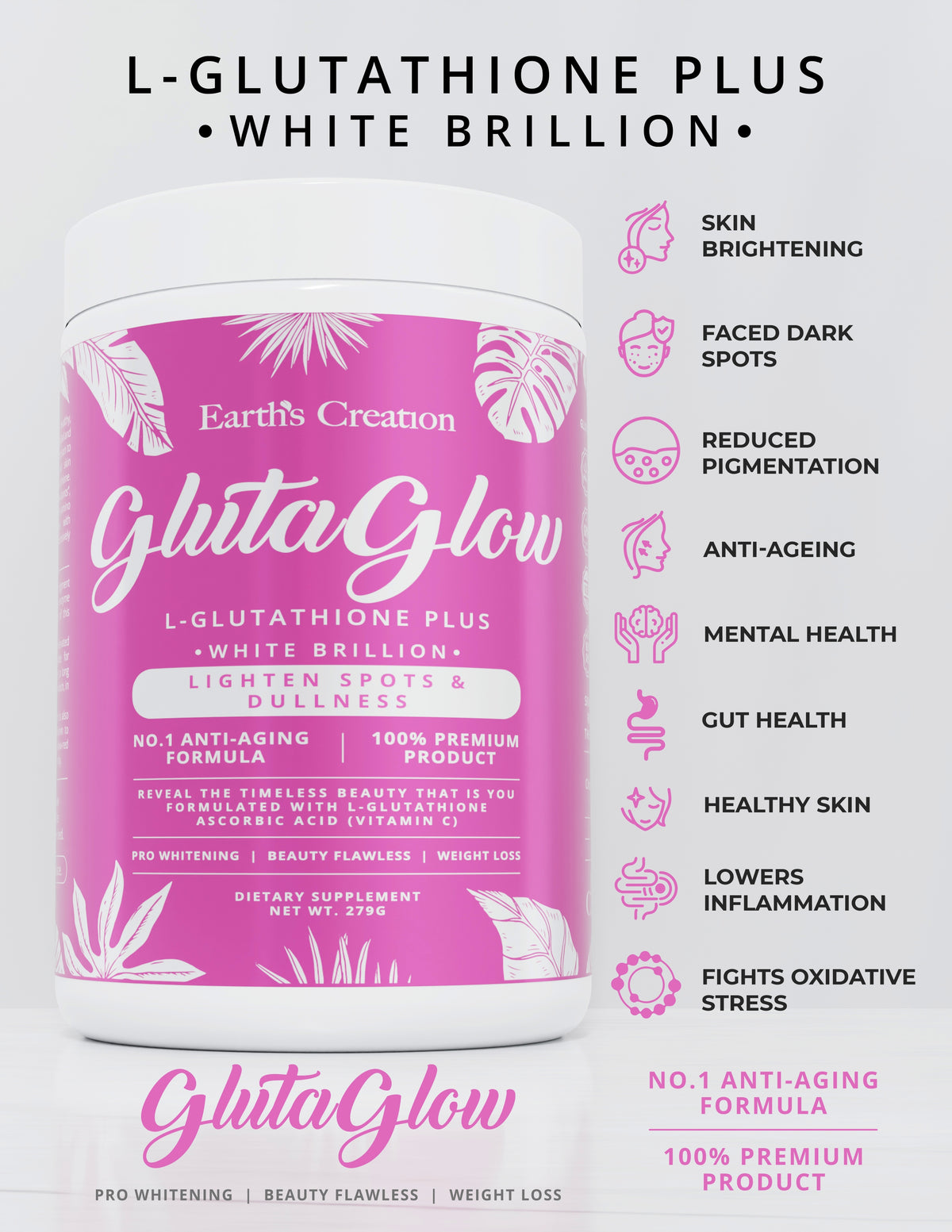 GlutaGlow -Glutathione powder