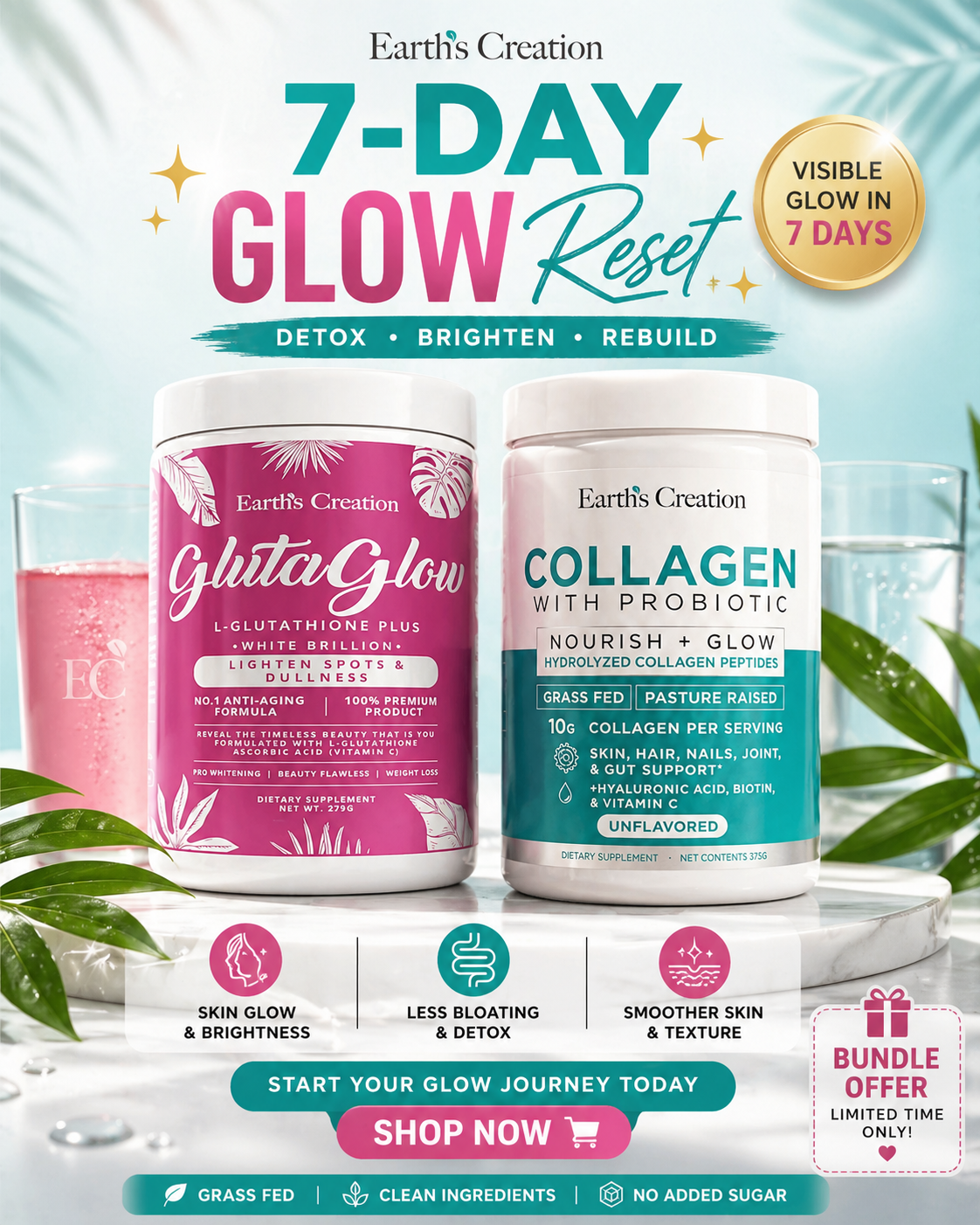 Collagen Probiotics & GlutaGlow Bundle