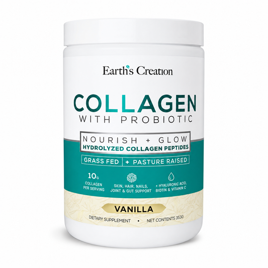 Grass-Fed Collagen Peptides with Probiotics – Vanilla