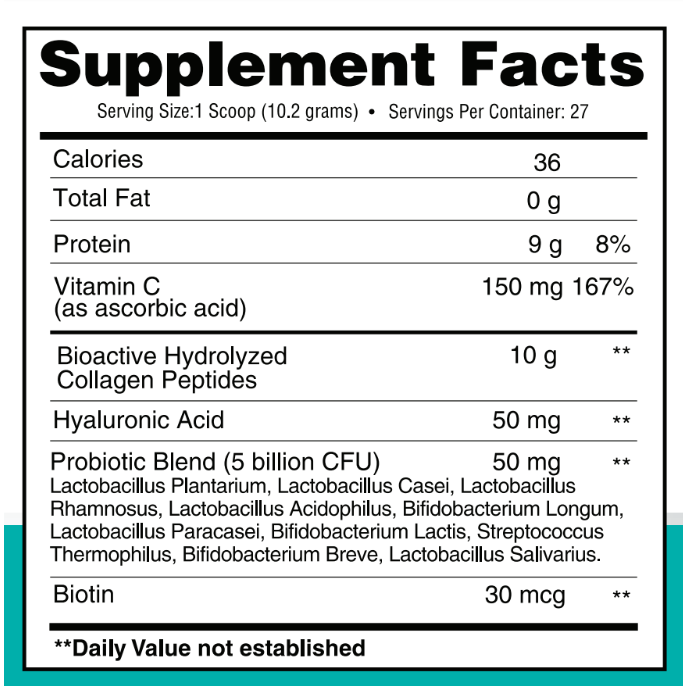 Grass-fed Collagen Peptides with Probiotics